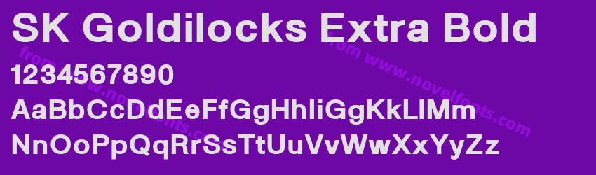 SK Goldilocks Extra BoldPreview SK Goldilocks Extra BoldPreview
