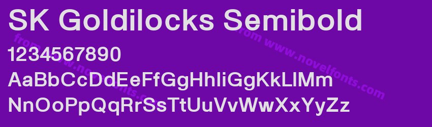 SK Goldilocks SemiboldPreview SK Goldilocks SemiboldPreview