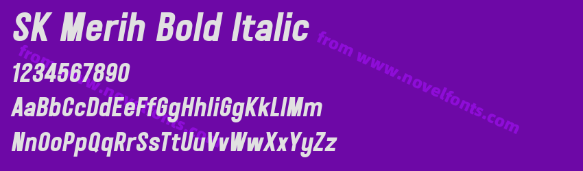 SK Merih Bold ItalicPreview SK Merih Bold ItalicPreview