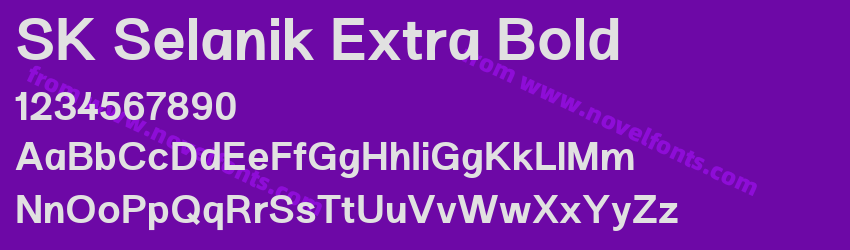 SK Selanik Extra BoldPreview SK Selanik Extra BoldPreview