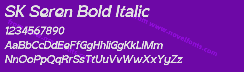 SK Seren Bold ItalicPreview SK Seren Bold ItalicPreview