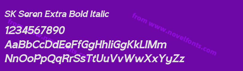 SK Seren Extra Bold ItalicPreview SK Seren Extra Bold ItalicPreview