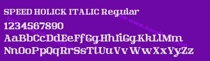 SPEED HOLICK ITALIC RegularPreview SPEED HOLICK ITALIC RegularPreview