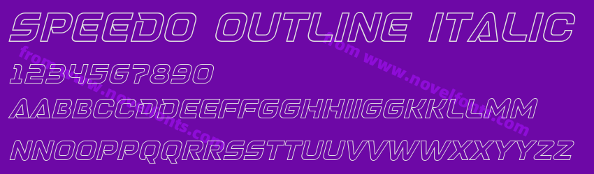 SPEEDO Outline ItalicPreview SPEEDO Outline ItalicPreview