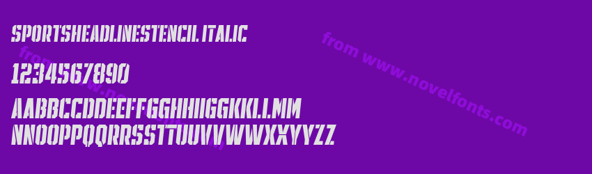 SPORTSHEADLINESTENCIL ItalicPreview SPORTSHEADLINESTENCIL ItalicPreview