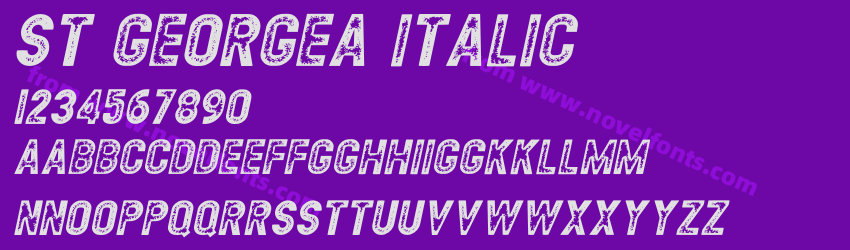 ST GEORGEA ItalicPreview ST GEORGEA ItalicPreview