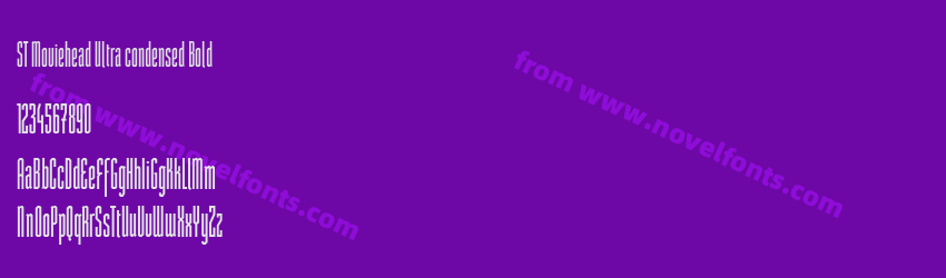 ST Moviehead Ultra condensed BoldPreview ST Moviehead Ultra condensed BoldPreview