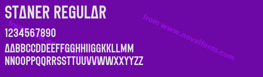 STANER RegularPreview STANER RegularPreview