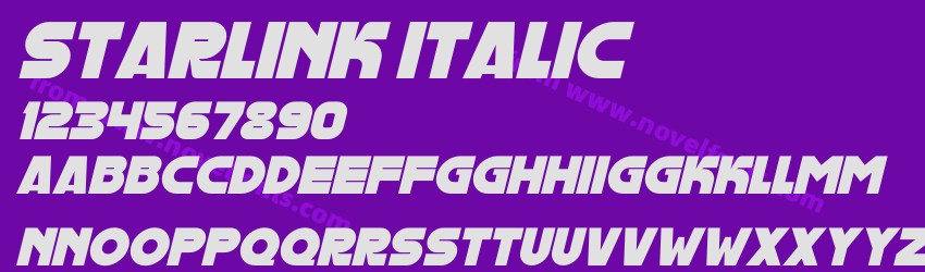 STARLINK ItalicPreview STARLINK ItalicPreview