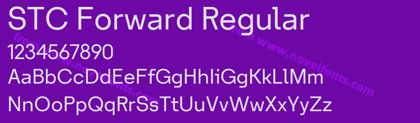 STC Forward RegularPreview STC Forward RegularPreview