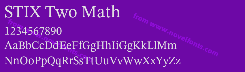 STIX Two MathPreview STIX Two MathPreview
