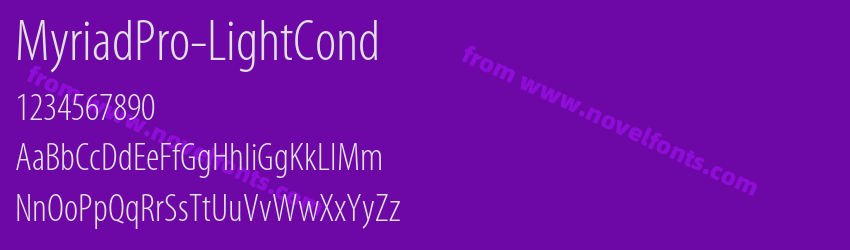 MyriadPro-LightCondPreview
