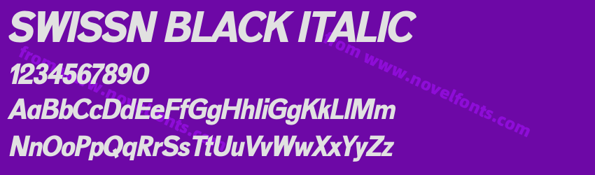 SWISSN BLACK ITALICPreview SWISSN BLACK ITALICPreview