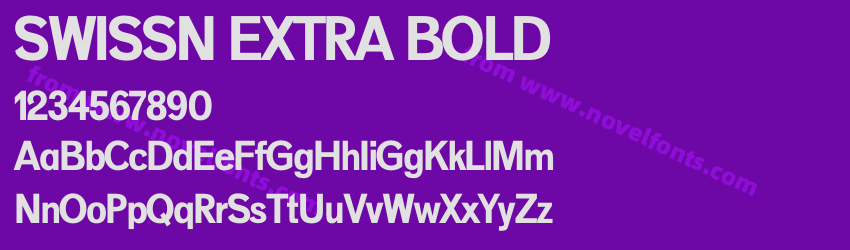 SWISSN EXTRA BOLDPreview SWISSN EXTRA BOLDPreview