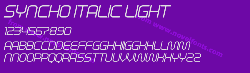 SYNCHO Italic LightPreview SYNCHO Italic LightPreview