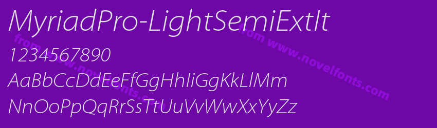 MyriadPro-LightSemiExtItPreview