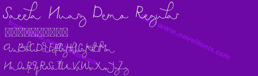 Saeela Nuary Demo RegularPreview Saeela Nuary Demo RegularPreview