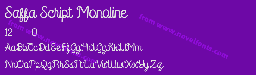 Saffa Script MonolinePreview Saffa Script MonolinePreview