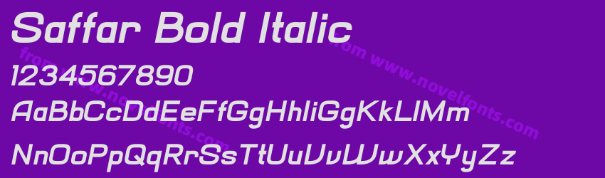 Saffar Bold ItalicPreview Saffar Bold ItalicPreview