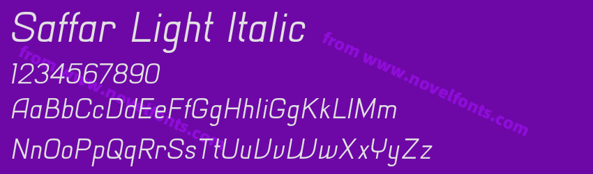Saffar Light ItalicPreview Saffar Light ItalicPreview