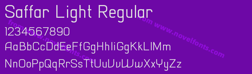 Saffar Light RegularPreview Saffar Light RegularPreview