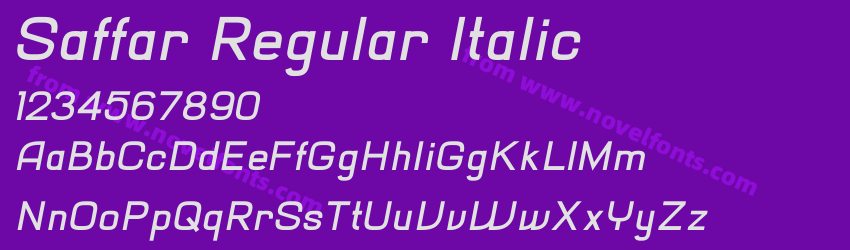 Saffar Regular ItalicPreview Saffar Regular ItalicPreview