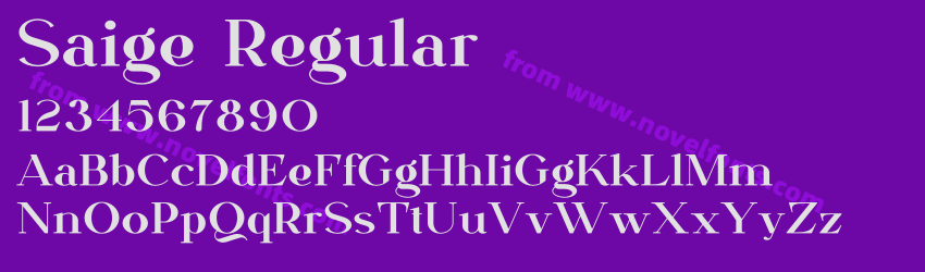 Saige RegularPreview Saige RegularPreview