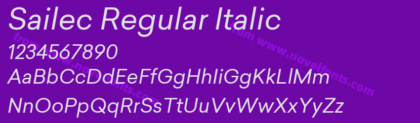 Sailec Regular ItalicPreview Sailec Regular ItalicPreview