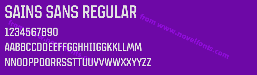Sains Sans RegularPreview Sains Sans RegularPreview