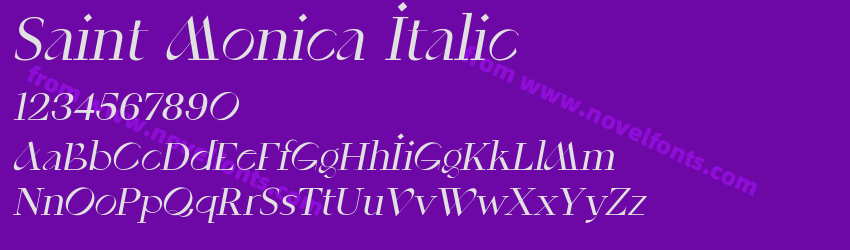 Saint Monica ItalicPreview Saint Monica ItalicPreview