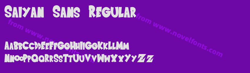 Saiyan Sans RegularPreview Saiyan Sans RegularPreview