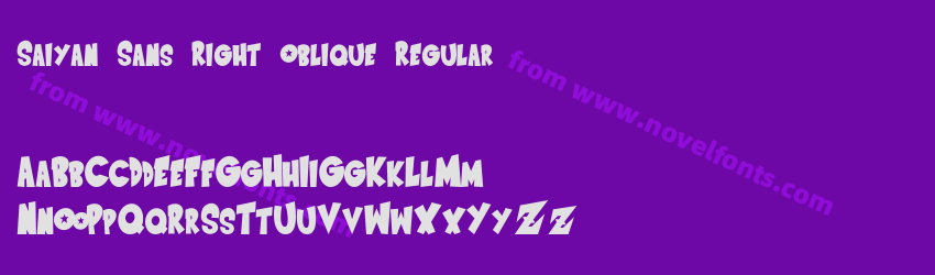 Saiyan Sans Right Oblique RegularPreview Saiyan Sans Right Oblique RegularPreview