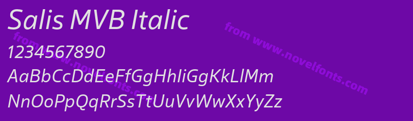 Salis MVB ItalicPreview