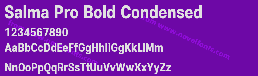 Salma Pro Bold CondensedPreview Salma Pro Bold CondensedPreview