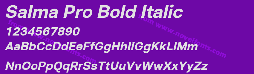 Salma Pro Bold ItalicPreview Salma Pro Bold ItalicPreview