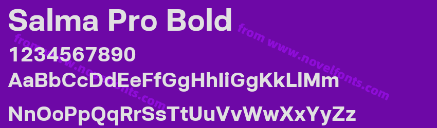 Salma Pro BoldPreview Salma Pro BoldPreview