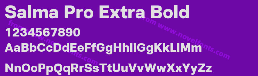 Salma Pro Extra BoldPreview Salma Pro Extra BoldPreview