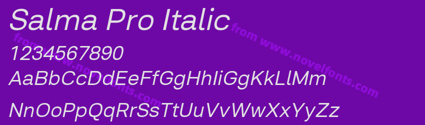 Salma Pro ItalicPreview Salma Pro ItalicPreview