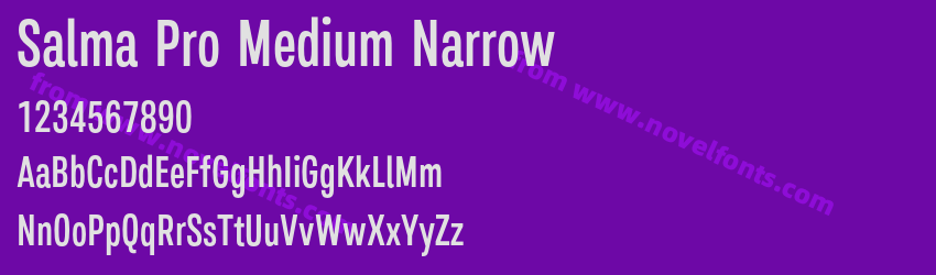 Salma Pro Medium NarrowPreview Salma Pro Medium NarrowPreview