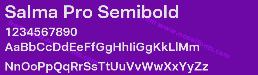Salma Pro SemiboldPreview Salma Pro SemiboldPreview