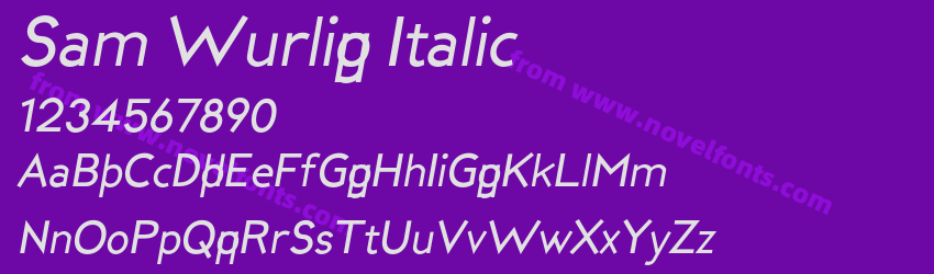 Sam Wurlig ItalicPreview Sam Wurlig ItalicPreview