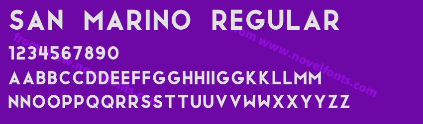 San Marino RegularPreview San Marino RegularPreview