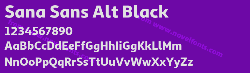 Sana Sans Alt BlackPreview Sana Sans Alt BlackPreview
