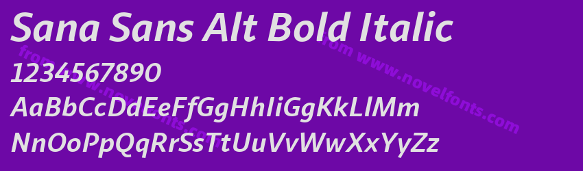 Sana Sans Alt Bold ItalicPreview Sana Sans Alt Bold ItalicPreview