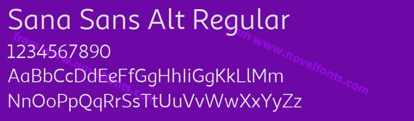 Sana Sans Alt RegularPreview Sana Sans Alt RegularPreview