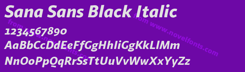 Sana Sans Black ItalicPreview Sana Sans Black ItalicPreview