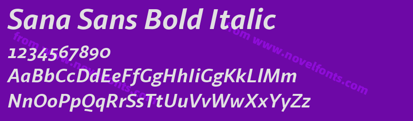 Sana Sans Bold ItalicPreview Sana Sans Bold ItalicPreview
