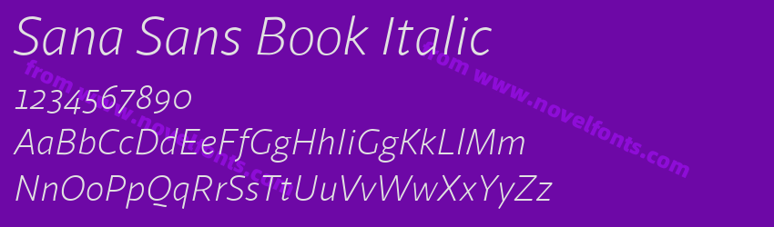 Sana Sans Book ItalicPreview Sana Sans Book ItalicPreview