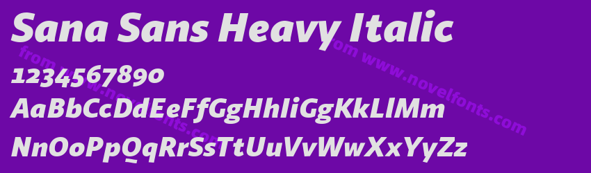 Sana Sans Heavy ItalicPreview Sana Sans Heavy ItalicPreview