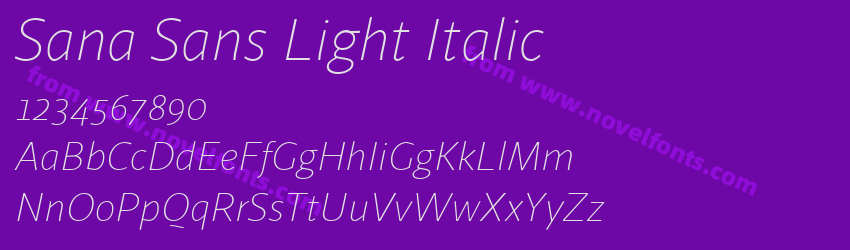 Sana Sans Light ItalicPreview Sana Sans Light ItalicPreview